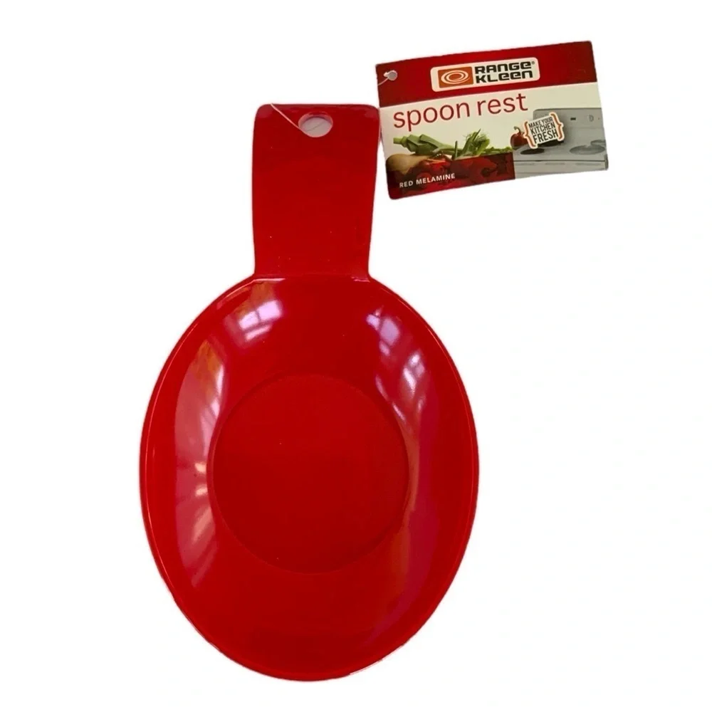 Range Kleen Christmas Red Buffet Spoon Rests Reusable Stackable 6 Piece Bundle